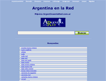 Tablet Screenshot of musica.argentinaenlared.com.ar
